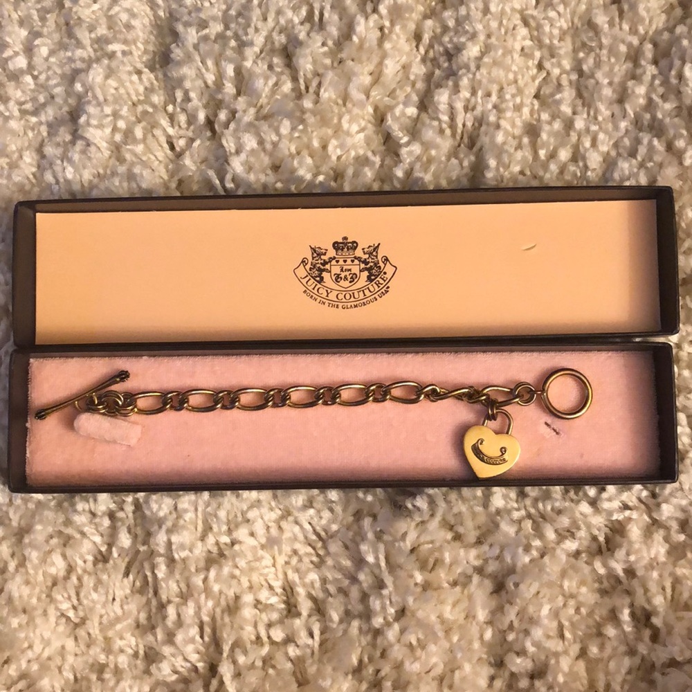 Juicy Couture Heart Padlock Starter Bracelet